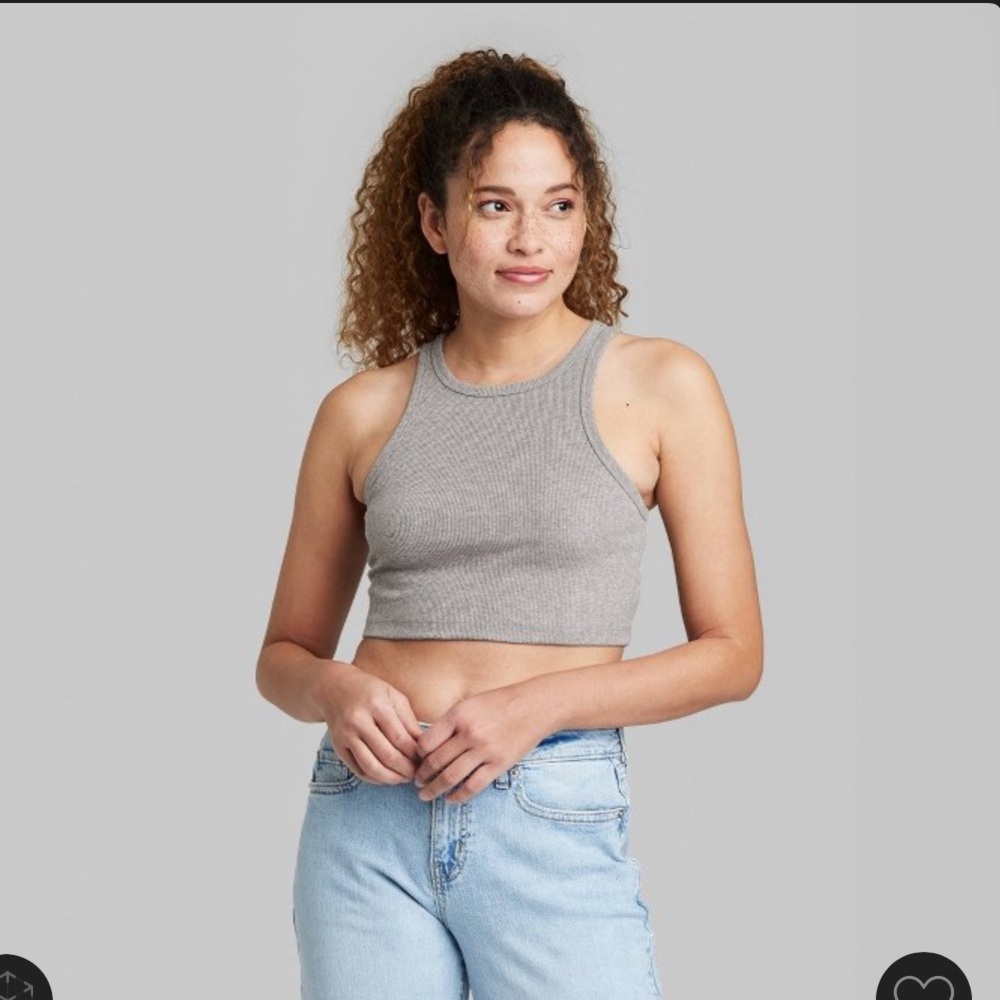 Cropped Ribbed Tank